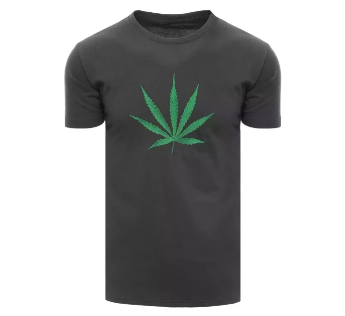 FashionStreet pánske grafitové tričko RX4947