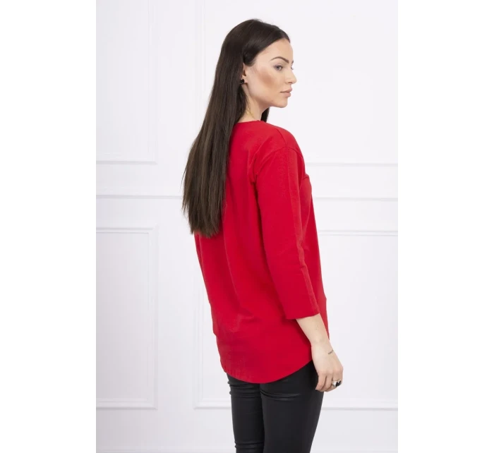 Blúzka s potlačou Summer Girl červená