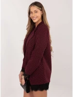 Marynarka IT MA bordowy model 21799657 - FPrice Marynarka IT MA bordowy model 21799657 - FPrice