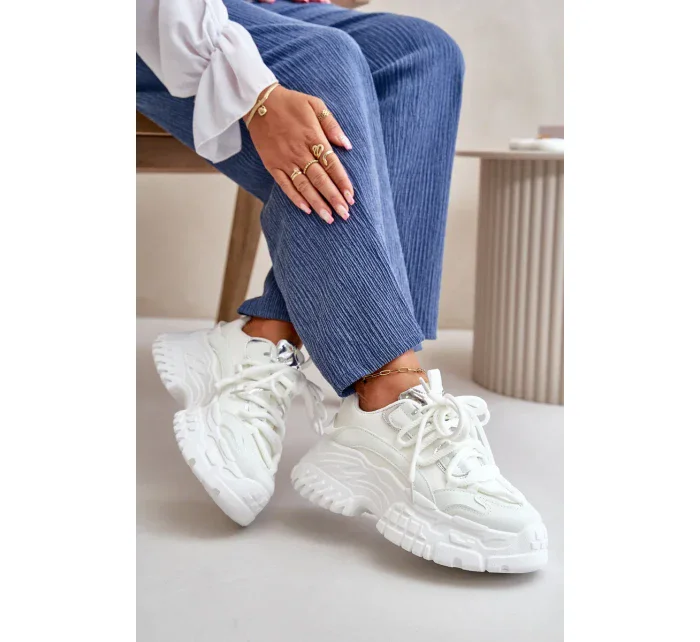 Dámske tenisky na pevnej podrážke biele Nevela Dámske tenisky na pevnej podrážke biele Nevela