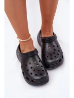 Dámske penové papuče na pevnej podrážke Big Star - čierne Dámske penové papuče na pevnej podrážke Big Star - čierne