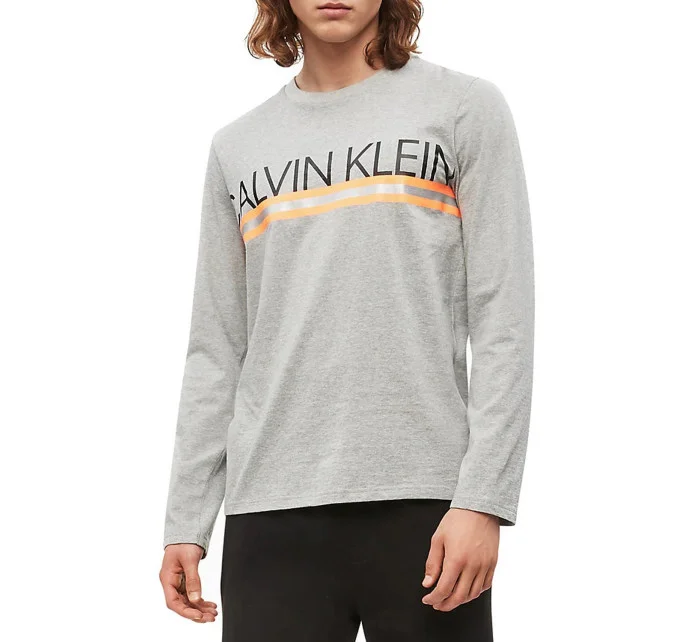 Pánske tričko NM1772E-080 šedá - Calvin Klein