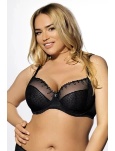 Dámska mäkká podprsenka BC 343 Michelle black - Kinga