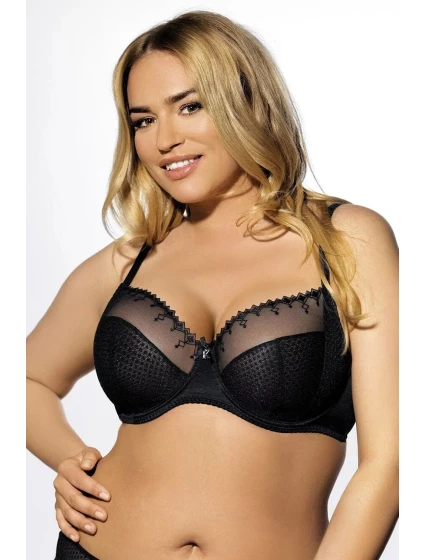 Dámská měkká podprsenka BC model 20487499 Michelle černá - Kinga Dámská měkká podprsenka BC model 20487499 Michelle černá - Kinga