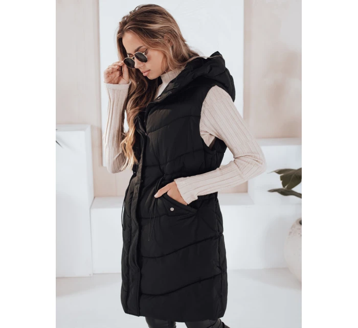 Dámska prešívaná vesta GAMIS čierna FashionStreet TY3291