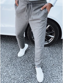 Pánske tmavosivé látkové nohavice FashionStreet UX4412