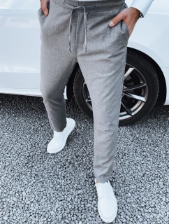 Pánské tmavě šedé látkové kalhoty model 21977486 - Dstreet