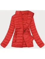 Lehká červená dámská prošívaná bunda model 16279925 - J.STYLE