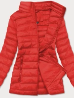 Ľahká červená dámska prešívaná bunda (20311-270)
