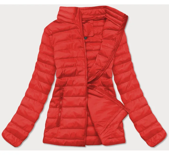 Lehká červená dámská prošívaná bunda model 16279925 - J.STYLE