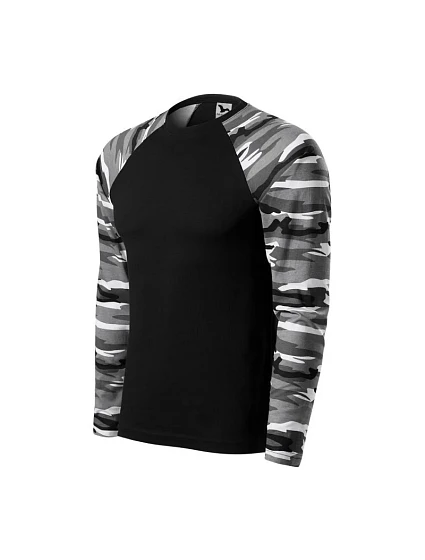 Tričko Camouflage LS M model 19378549 camouflage gray pánské - Malfini