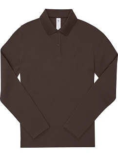B&C My Polo 180 LSL /women Dámské piqué polo s dlouhým rukávem coffee model 22484506