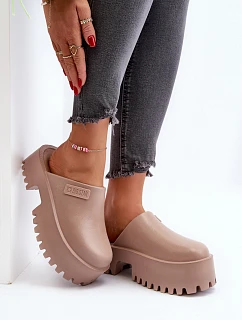 Dámské žabky na masivní podrážce Big Star model 21649446 Bílé - Big Star Shoes