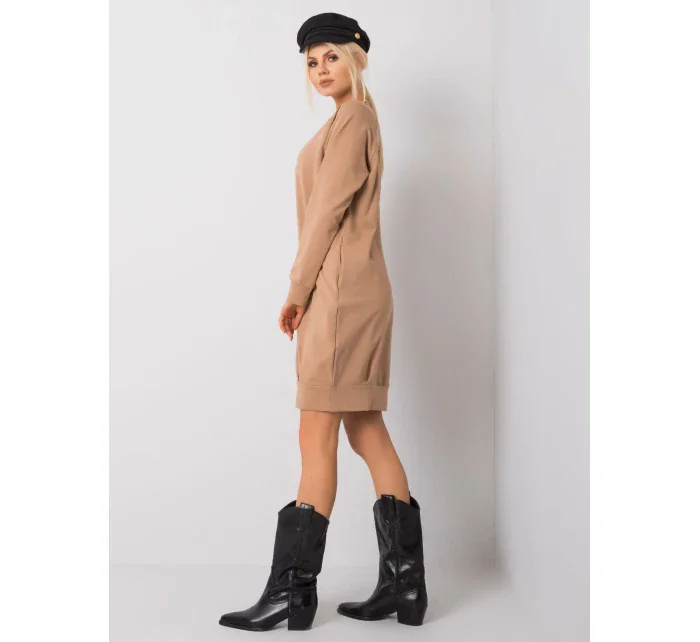 Šaty RV TU model 14842583 velbloud - FPrice Šaty RV TU model 14842583 velbloud - FPrice