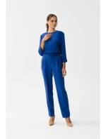 S355 Kombinéza s deleným výstrihom - kráľovská modrá