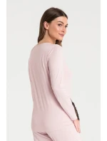 Dámsky pyžamový top LA072 Powder Pink - LaLupa