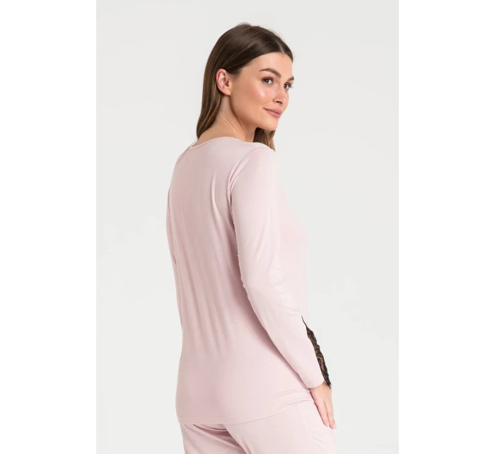 Dámsky pyžamový top LA072 Powder Pink - LaLupa