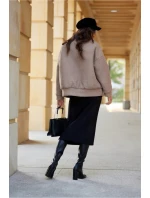 Dámská bunda model 20985400 hnědá - Roco Fashion