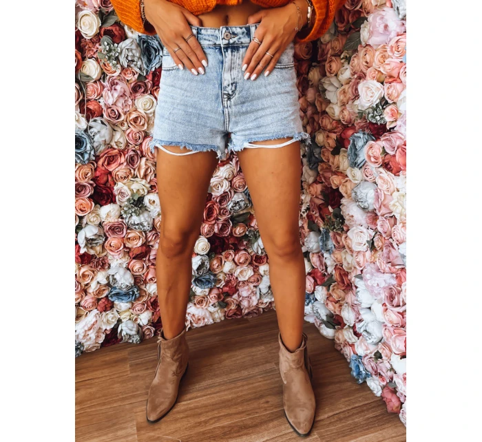 Dámské šortky PALOMA PARADISE light blue Dstreet SY0309z