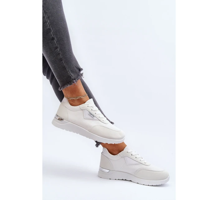 Buty Sportowe Sneakersy Damskie Białe Vovella