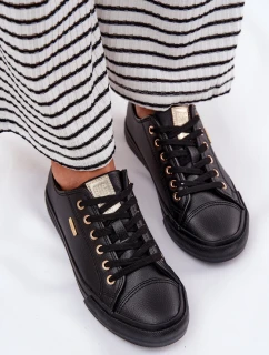 Trampki Damskie Z Eko Skóry Big Star RR274749 Czarne