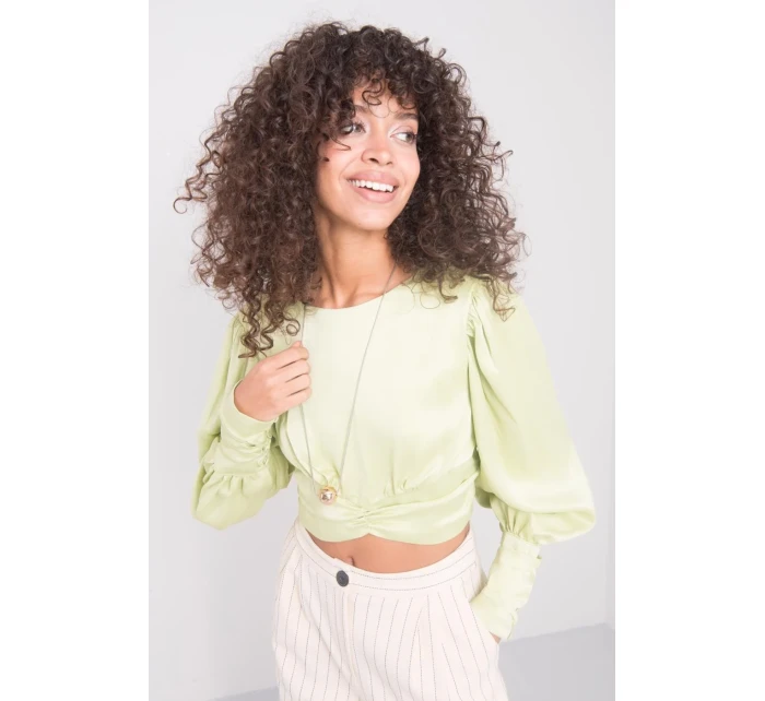 Bluzka 15578 limonkowy Bluzka 15578 limonkowy