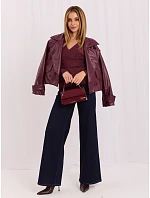Sweter IR SW model 22296797 bordowy - FPrice Sweter IR SW model 22296797 bordowy - FPrice