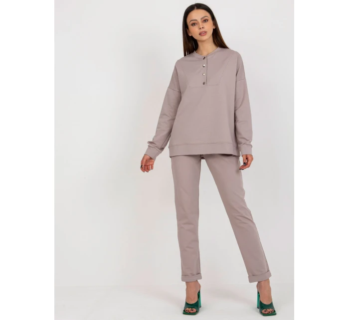 Komplet LK KMPL model 18633931 ciemny bezowy - FPrice Komplet LK KMPL model 18633931 ciemny bezowy - FPrice