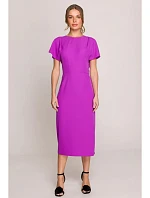 Ceruzkové šaty S398 levanduľová - Stylove