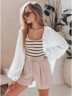 Dámske šortky RELAX TIME beige FashionStreet SY0458