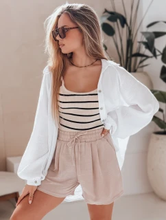 Dámské šortky RELAX béžové Dstreet model 21987438 - FashionStreet