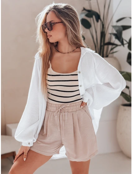 Dámske šortky RELAX TIME beige FashionStreet SY0458