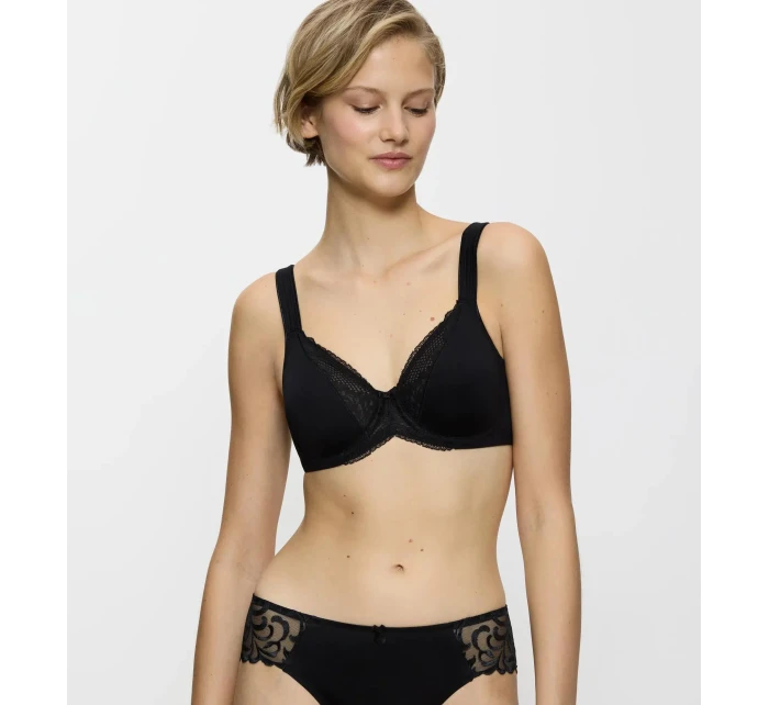 Dámska podprsenka Modern Lace+Cotton Bra W - BLACK black 0004 - TRIUMPH