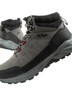 Lee Cooper pánska zimná treková zateplená členková obuv šedá