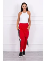 Nohavice/oblek s nápisom selfie red
