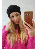 Sandra K210 fleecová čiapka čierna