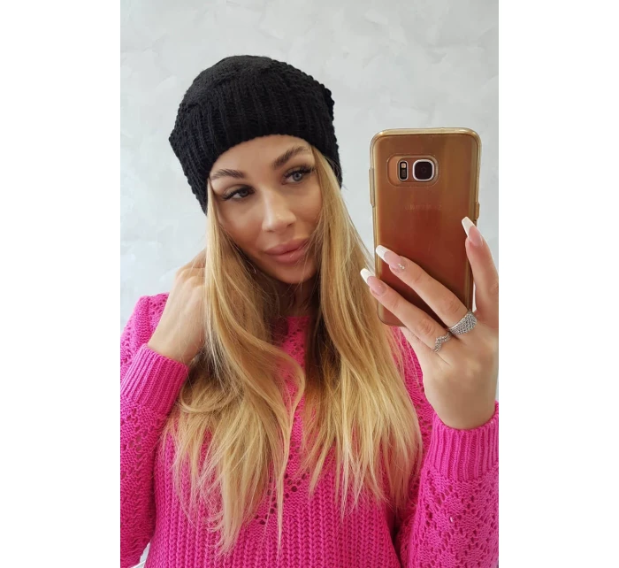 Sandra K210 fleecová čiapka čierna