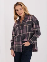 Košeľa D71720Z11085B sivá ružová Košeľa D71720Z11085B sivá ružová