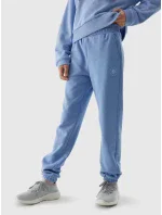 Dívčí tepláky typu jogger 4F - denim Dívčí tepláky typu jogger 4F - denim