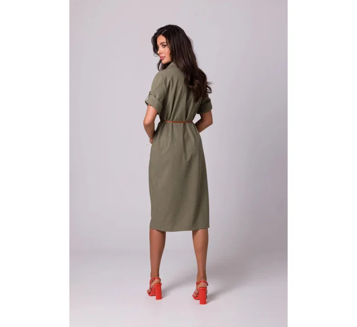 Dámské šaty model 20878276 olivové - BeWear