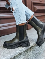 Dámské zelené kozačky Dstreet model 21971291 - FashionStreet