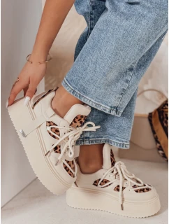 Dámské tenisky na vysoké platformě s leopardím vzorem Dstreet model 21984936 - FashionStreet