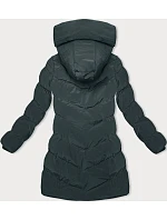 Zimná bunda s kapucňou tmavozelená (2M-023) Zimná bunda s kapucňou tmavozelená (2M-023)