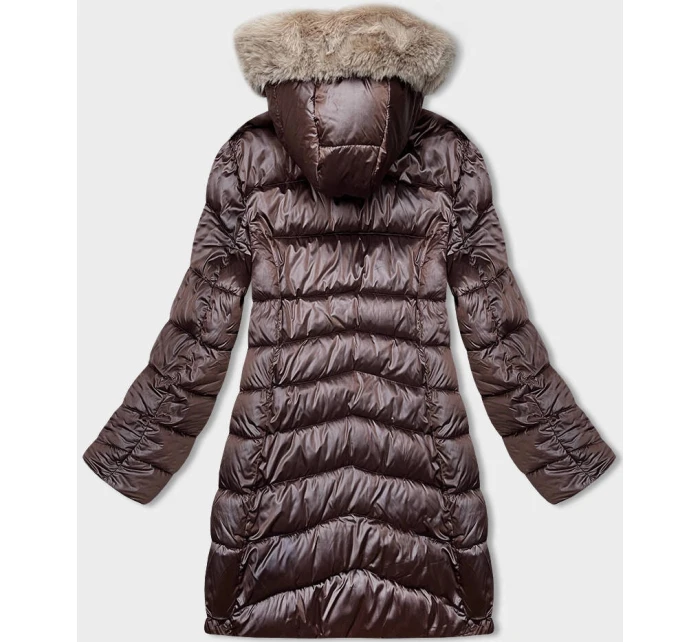 oboustranná dámská zimní bunda s kapucí model 21246417 - S'WEST