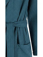 Pánsky župan Vestis Saimaa Teal Waffle Robe Pánsky župan Vestis Saimaa Teal Waffle Robe