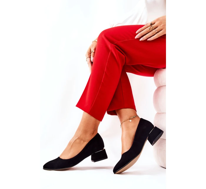 Semišové lodičky Lewski model 21571536 Černé - Boto