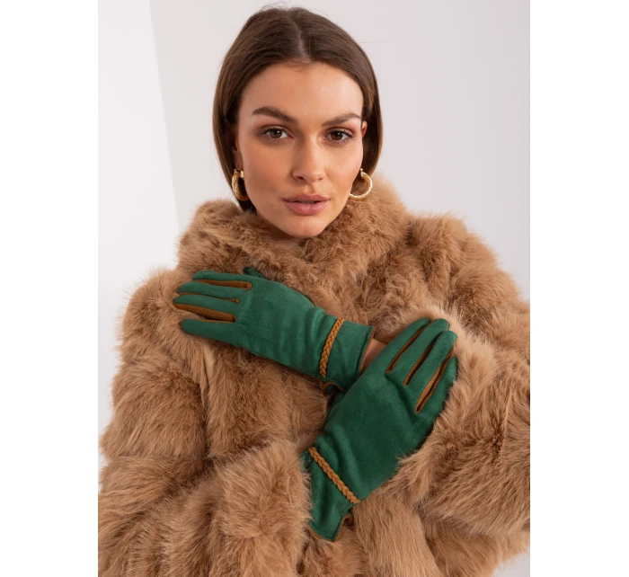 Rękawiczki AT RK model 19161966 ciemny zielony - FPrice Rękawiczki AT RK model 19161966 ciemny zielony - FPrice