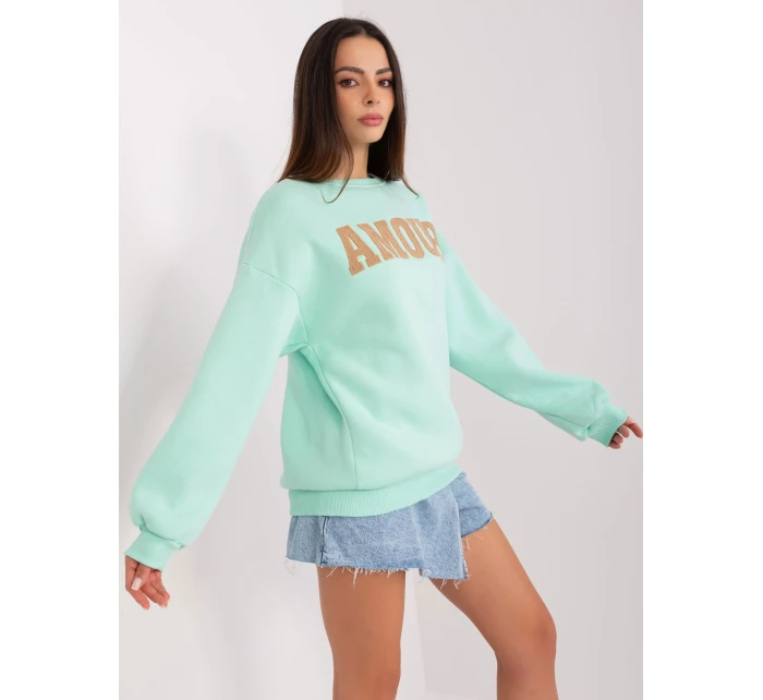 Bluza EM BL 617 model 18909349 mietowy - FPrice Bluza EM BL 617 model 18909349 mietowy - FPrice