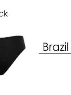 Dámske plavkové nohavičky brazil HIPSTER-19 čierne - Self