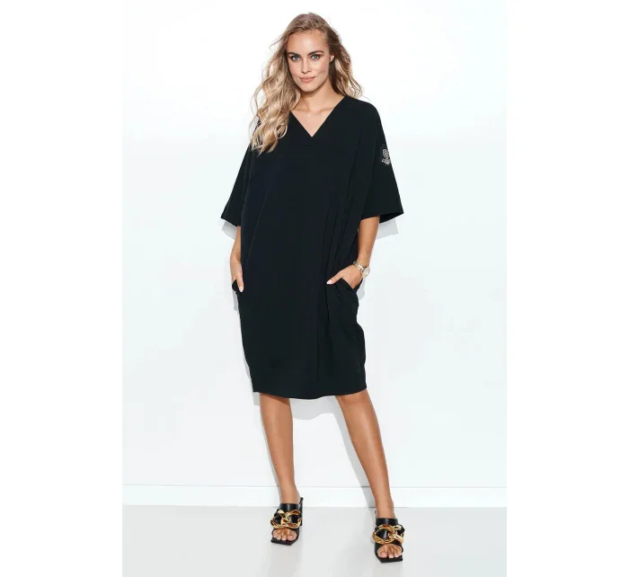 Dámske šaty M708 Čierna - Makadamia